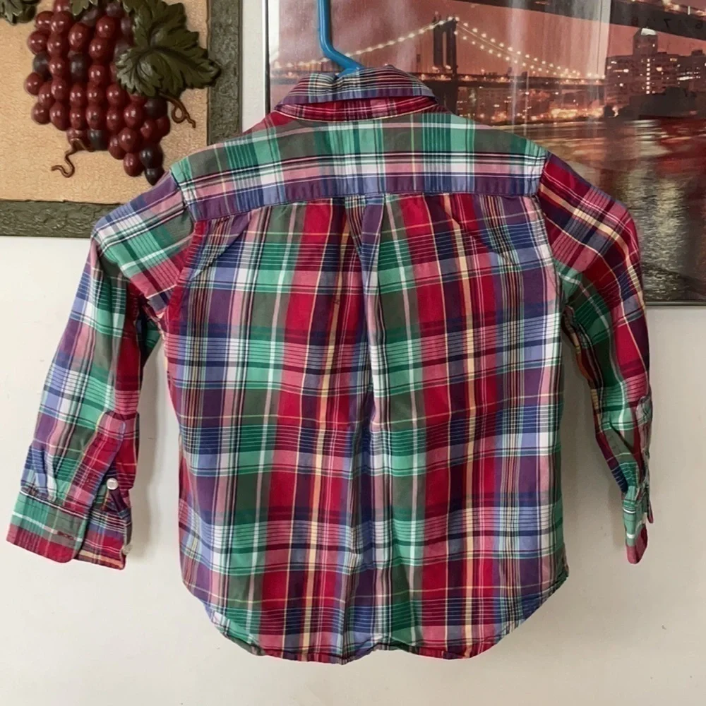 Ralph Lauren Button down plaid shirt